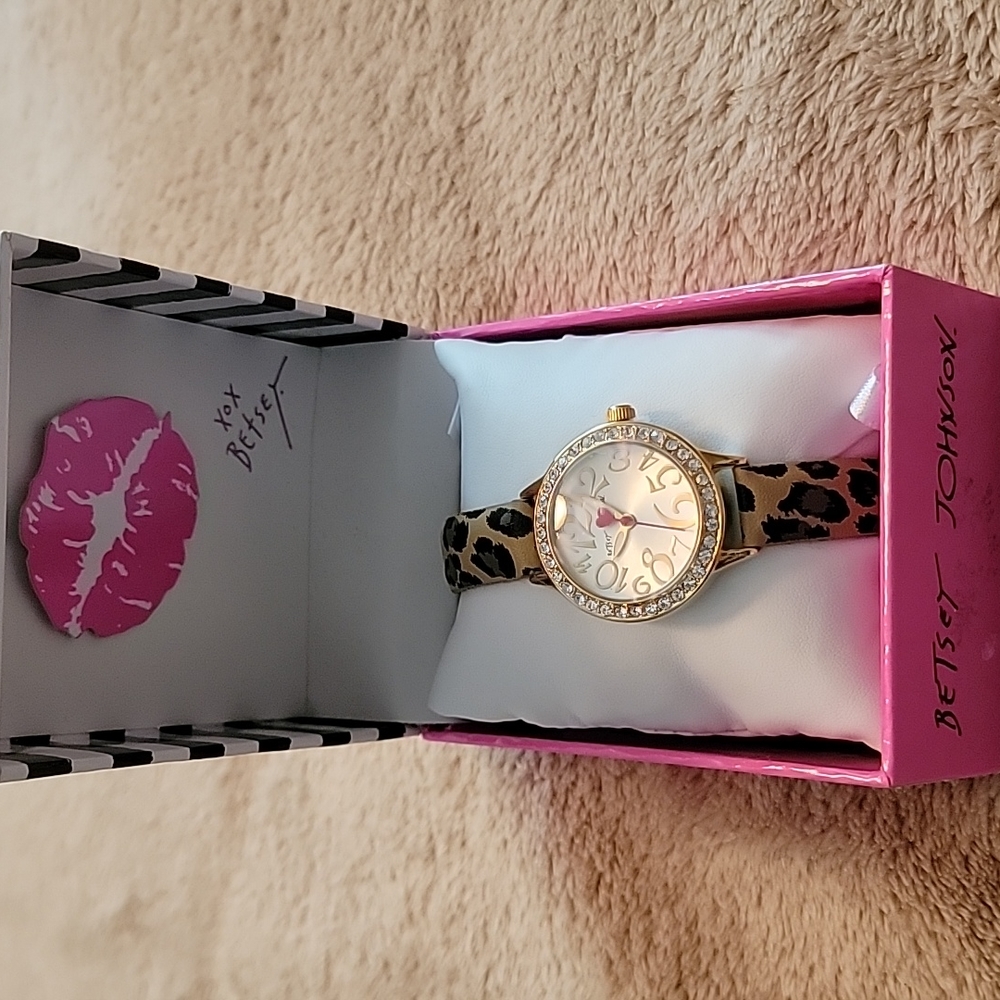 Brand new in box betsey johnson watch